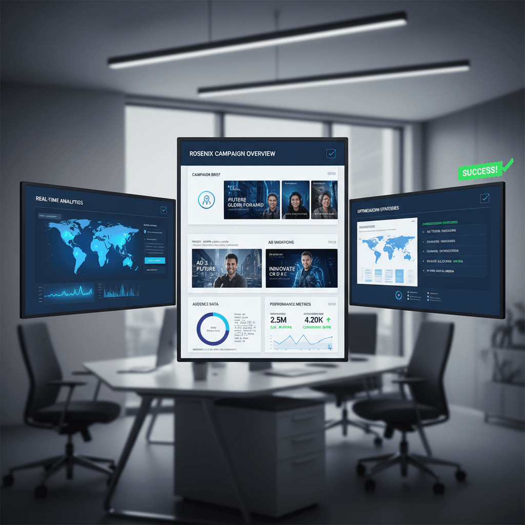 Complete Rosenix dashboard workflow across interface