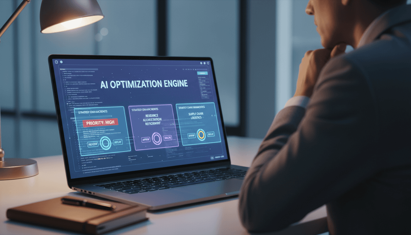 AI-powered optimization recommendations interface