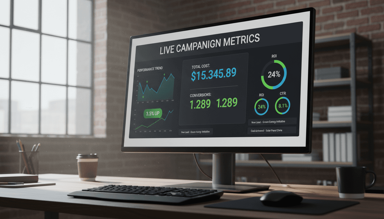 Real-time TikTok Ads performance monitoring dashboard with live metrics