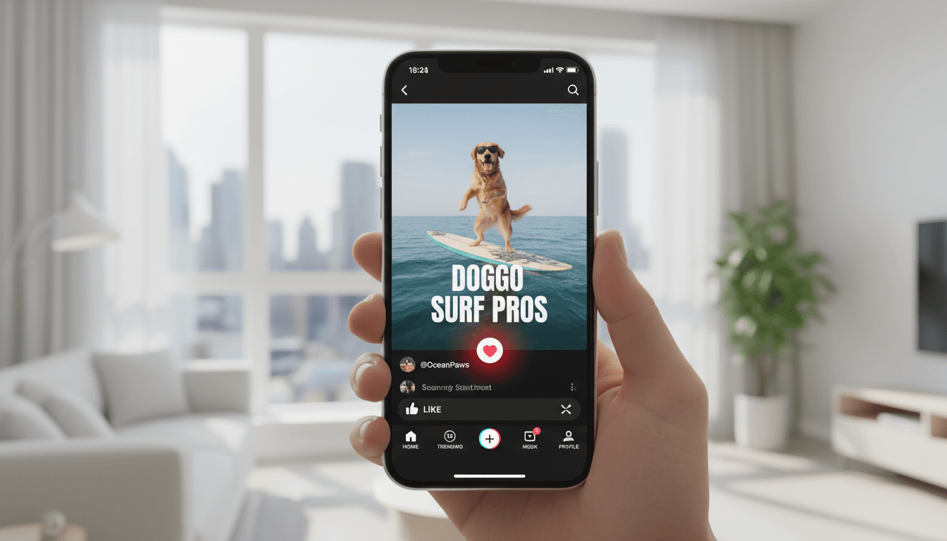 TikTok mobile app interface showing trending content