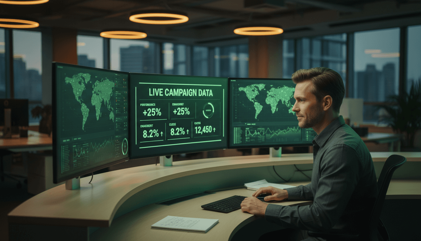 Real-time campaign monitoring dashboard